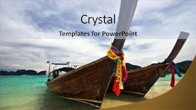  Presentation with white sand - Theme consisting of koh phi phi island kingdom background and a  colored foreground