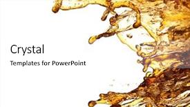  Presentation with beverage - Cool new presentation design with cool backgrounds - beverage splash backdrop and a white colored foreground