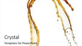  Presentation with liquid - Cool new presentation with brown liquid splash of coffee backdrop and a white colored foreground