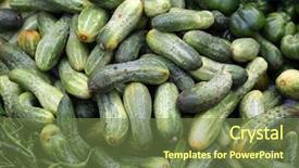  Presentation with cucumbers - Theme consisting of kolkata - cucumbers background and a tawny brown colored foreground