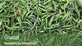  Presentation with market - Audience pleasing presentation theme consisting of kolkata - green paprica in traditional vegetable backdrop and a tawny brown colored foreground