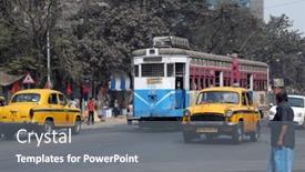  Presentation with calcutta - PPT theme with kolkata-india-feb-08-traditional background and a gray colored foreground