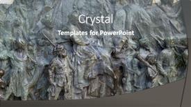  Presentation with memorial - PPT theme consisting of kolkata-india-february-08-bronze background and a gray colored foreground