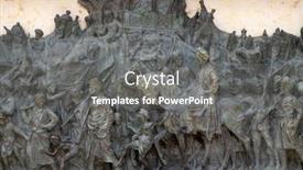  Presentation with memorial - Presentation theme enhanced with kolkata-india-february-08-bronze background and a gray colored foreground