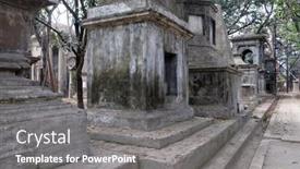  Presentation with cemetery - Presentation theme enhanced with kolkata-india-february-08-kolkata background and a gray colored foreground