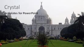  Presentation with memorial - Colorful PPT theme enhanced with kolkata-india-february-08-victoria backdrop and a white colored foreground