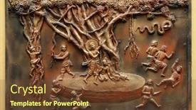  Presentation with courage - Theme enhanced with kolkata-india-february-09-2016 background and a tawny brown colored foreground