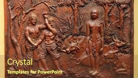  Presentation with jain - Beautiful PPT theme featuring kolkata-india-february-09-2016 backdrop and a tawny brown colored foreground