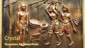  Presentation with jain temple - Cool new slide deck with kolkata-india-february-09-2016 backdrop and a tawny brown colored foreground