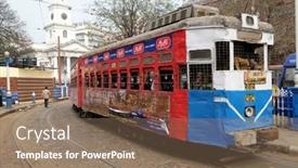  Presentation with calcutta - Slide set enhanced with kolkata-india-february-10-traditional background and a coral colored foreground