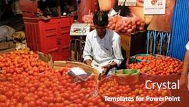  Presentation with new market - Cool new theme with kolkata-india-february-11-indian backdrop and a crimson colored foreground