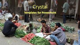  Presentation with trader - Presentation theme having kolkata-india-february-11-street background and a  colored foreground