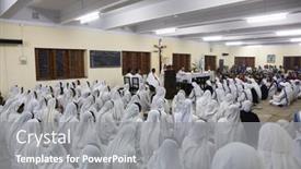  Presentation with mass - Presentation theme featuring kolkata-india-february-15-sisters background and a gray colored foreground