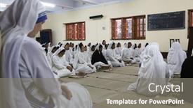  Presentation with mass - Presentation theme with kolkata-india-february-15-sisters background and a gray colored foreground