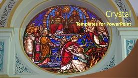  Presentation with rosary - Presentation design featuring kolkata-india-march-01-2020 background and a tawny brown colored foreground