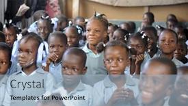  Presentation with haiti - Presentation theme consisting of kolminy-haiti-february-12-2014 background and a light blue colored foreground