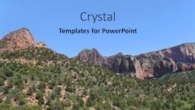  Presentation with parallel - PPT theme enhanced with kolob-canyons-landscape-in-zion background and a light blue colored foreground