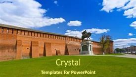  Presentation with russia - Presentation consisting of kolomna-kremlin-russia-moscow-region background and a tawny brown colored foreground