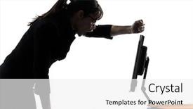  Presentation with failure - Slide deck consisting of fingerprint scan biometrics identify authorization background and a ocean colored foreground.