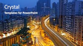  Presentation with hong kong - Amazing PPT theme having kong downtown to kwa wan backdrop and a ocean colored foreground