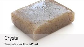  Presentation with white healthy food - PPT theme featuring konnyaku japanese healthy diet food background and a light gray colored foreground