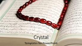  Presentation with prayer - Amazing presentation theme having koran bead backdrop and a mint green colored foreground