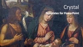  Presentation with treasury - Audience pleasing slide set consisting of korcula-croatia-march-20-holy backdrop and a tawny brown colored foreground