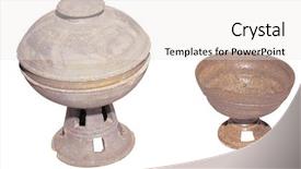  Presentation with traditional - Presentation design with history korea - traditional object isolated on white background and a white colored foreground