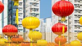  Presentation with chinese new year - Presentation enhanced with word coffee in abstract wooden letters orange background white plate background and a lemonade colored foreground.