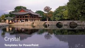  Presentation with korean - Colorful PPT layouts enhanced with  backdrop and a  colored foreground