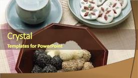  Presentation with korean - PPT theme consisting of  background and a  colored foreground