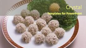  Presentation with korean - Presentation enhanced with korean-cake background and a tawny brown colored foreground