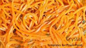  Presentation with korean - Slide set enhanced with korean-carrot-as-background background and a gold colored foreground