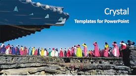  Presentation with korean culture - Audience pleasing slide deck consisting of korean culture backdrop and a  colored foreground