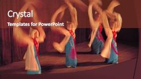  Presentation with korean culture - Presentation theme enhanced with korean culture background and a tawny brown colored foreground