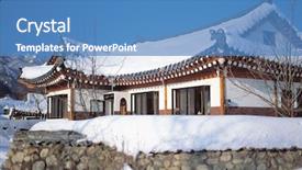  Presentation with korean culture - Audience pleasing slide deck consisting of korean culture backdrop and a teal colored foreground