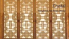  Presentation with doorknob - Amazing presentation theme having doorknob - wooden door backdrop and a gold colored foreground