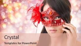  Presentation with asian - Presentation theme having korean festival - portrait of asian young beautiful background and a coral colored foreground