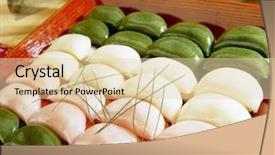  Presentation with korean food - Presentation design consisting of korean food background and a lemonade colored foreground