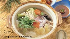  Presentation with korean food - 
