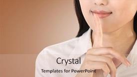  Presentation with korean language - Theme consisting of korean language - silent sign with gesture background and a  colored foreground