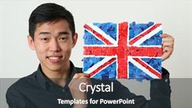  Presentation with young college student diagnosis of chlamydia - Slide set having korean language - young asian student showing uk background and a tawny brown colored foreground