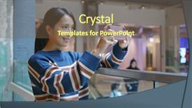  Presentation with korean - Cool new slide set with korean museum - tourist visit hong kong backdrop and a violet colored foreground