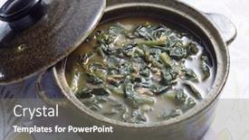  Presentation with korean - Presentation having korean stew background and a gray colored foreground