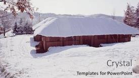  Presentation with korean - Amazing PPT layouts having korean tradition backdrop and a light gray colored foreground