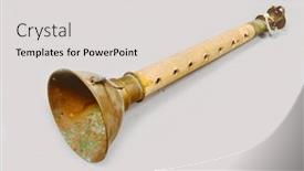  Presentation with korean - Slide set consisting of korean traditional tool background and a light gray colored foreground