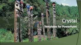  Presentation with korea - Cool new slides with korean traditional backdrop and a ocean colored foreground