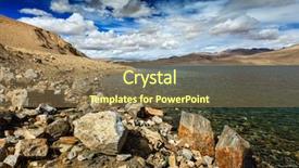  Presentation with kashmir - Audience pleasing presentation theme consisting of korzok ladakh jammu and kashmir backdrop and a coral colored foreground