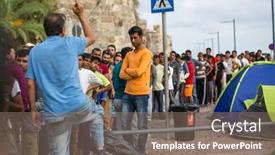  Presentation with syria - PPT layouts with kos-greece-sep-28-2015 background and a gray colored foreground