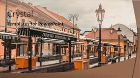  Presentation with rain city - Cool new PPT theme with kosice-slovakia-july-09-2015 backdrop and a coral colored foreground